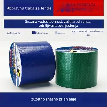PVC traka za popravak cerada – ojačana, UV-zaštita i vodootporna, za popravak cerada kamiona (D323226)