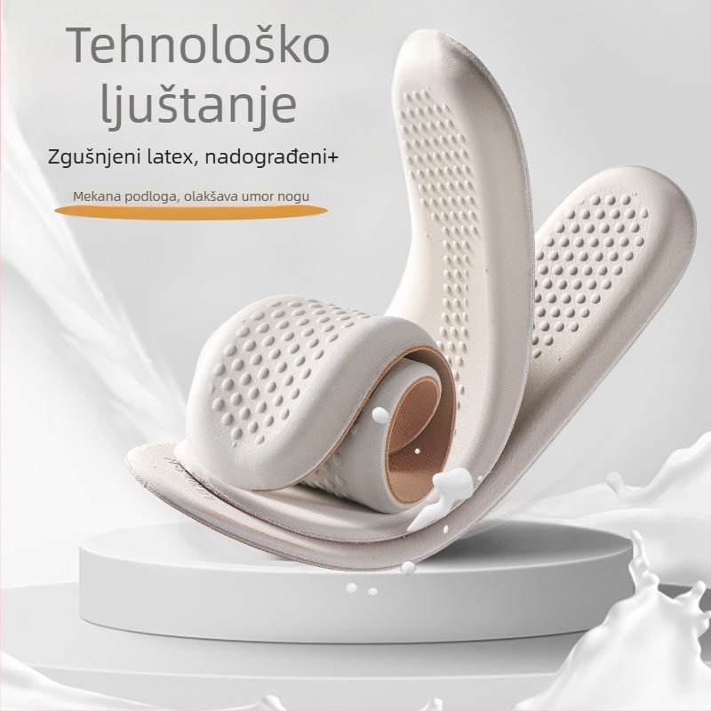 Kožna latex pločica za uloške, upija znojenje i prozračna, cijela ulošak za čizme, casual i radne cipele, brend Na Dong, model 5075-1