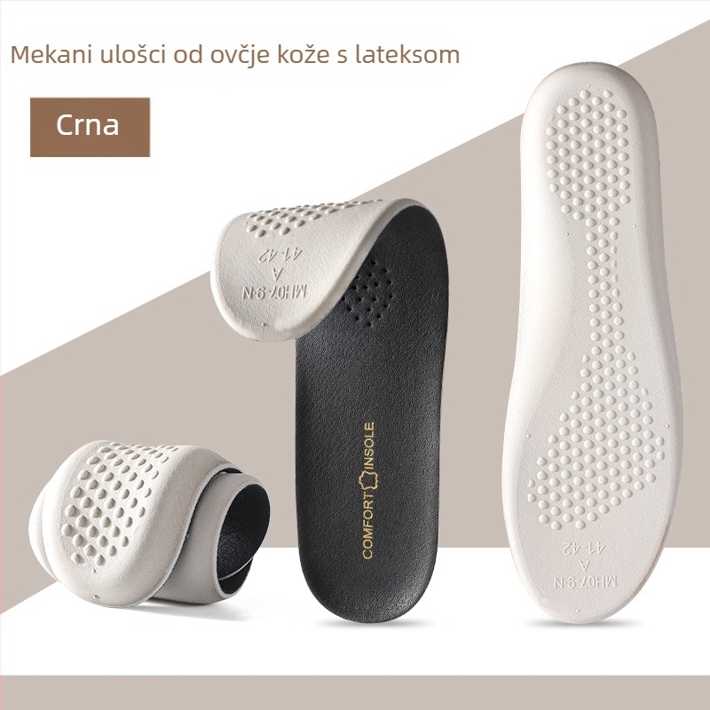 Kožna latex pločica za uloške, upija znojenje i prozračna, cijela ulošak za čizme, casual i radne cipele, brend Na Dong, model 5075-1