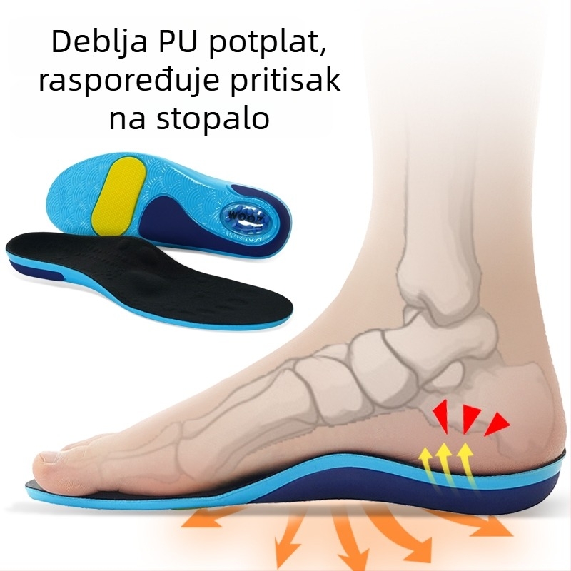 Drveni ulošak za olakšanje bolova u peti – pogodna za platnene cipele, proljeće