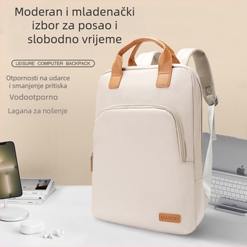 Torba za prijenosno računalo s ramenskim remenom, prozračna najlonska tkanina, podstava od poliestera, zaštita zračnim jastučićem, kompatibilna s Lenovo, Apple, Dell