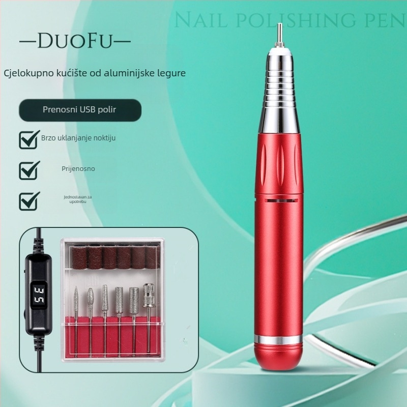 Električna bušilica za nokte s zaslonom, USB napajanje, 35000 RPM, DF101 model, Duofu marka