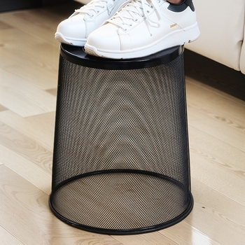 Metalna kanta za otpad cilindričnog oblika, bez poklopca, kapacitet ispod 4 L, za kućnu upotrebu – kuhinja i kupaonica