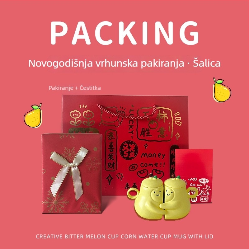 Keramički par šalice u japanskom stilu, motiv Pear Hug, broj proizvoda ltao1004069380