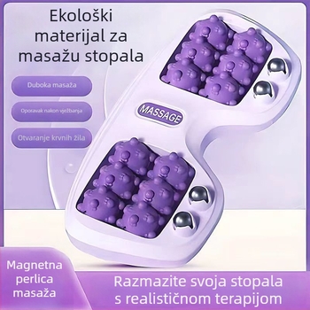 Podloga za masažu stopala s valjkastim masažom, magnetskim i mehaničkim upravljanjem