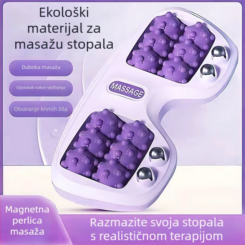 Podloga za masažu stopala s valjkastim masažom, magnetskim i mehaničkim upravljanjem