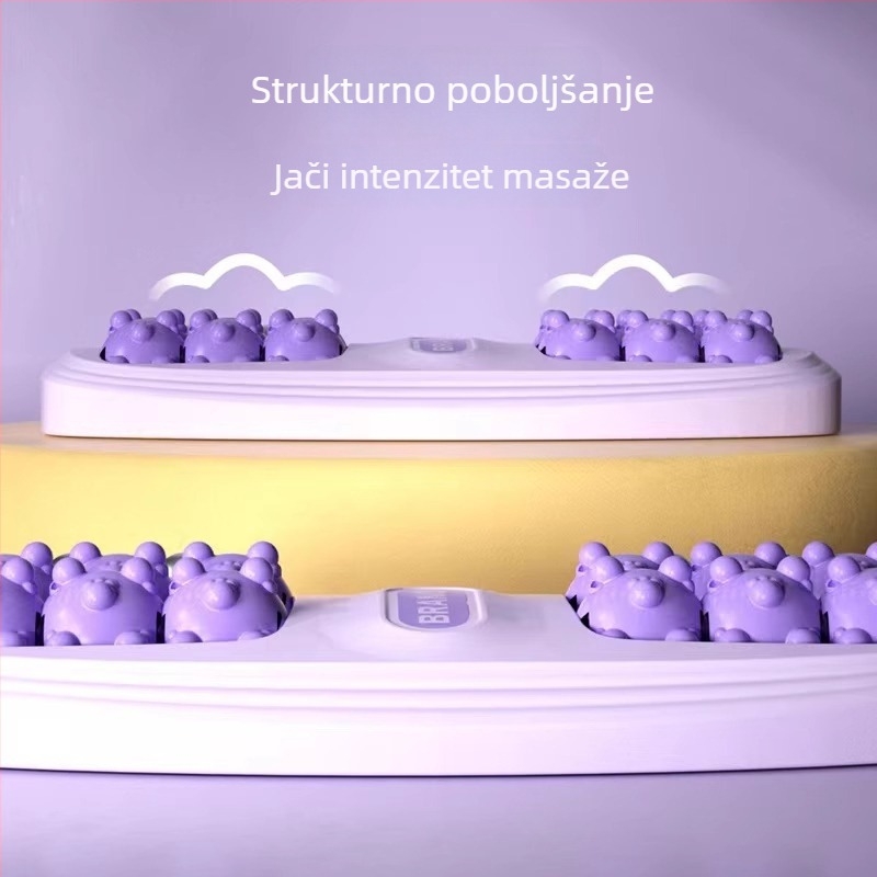 Podloga za masažu stopala s valjkastim masažom, magnetskim i mehaničkim upravljanjem