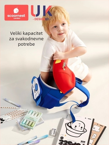 SCOORNEST Ruksak za vrtić, platneni materijal, rodno neutralan, dječji i slatki stil, za vrtić