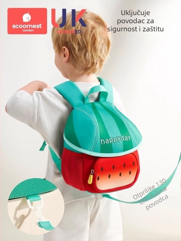SCOORNEST Ruksak za vrtić, platneni materijal, rodno neutralan, dječji i slatki stil, za vrtić