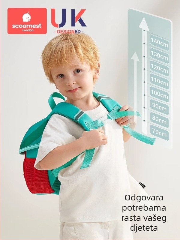 SCOORNEST Ruksak za vrtić, platneni materijal, rodno neutralan, dječji i slatki stil, za vrtić