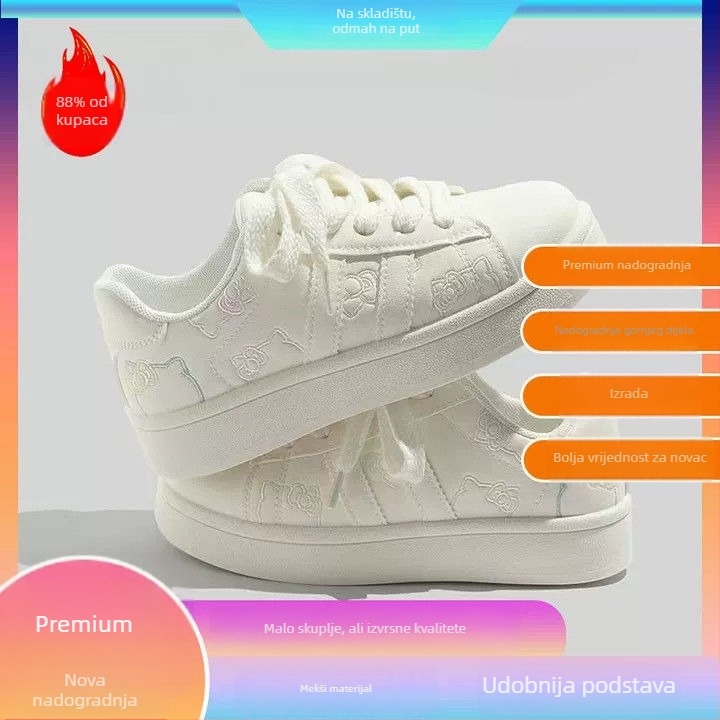 Cipele od platna u hongkonškog stila, niskog profila, vezice, lagane i otporne, gumeni potplat