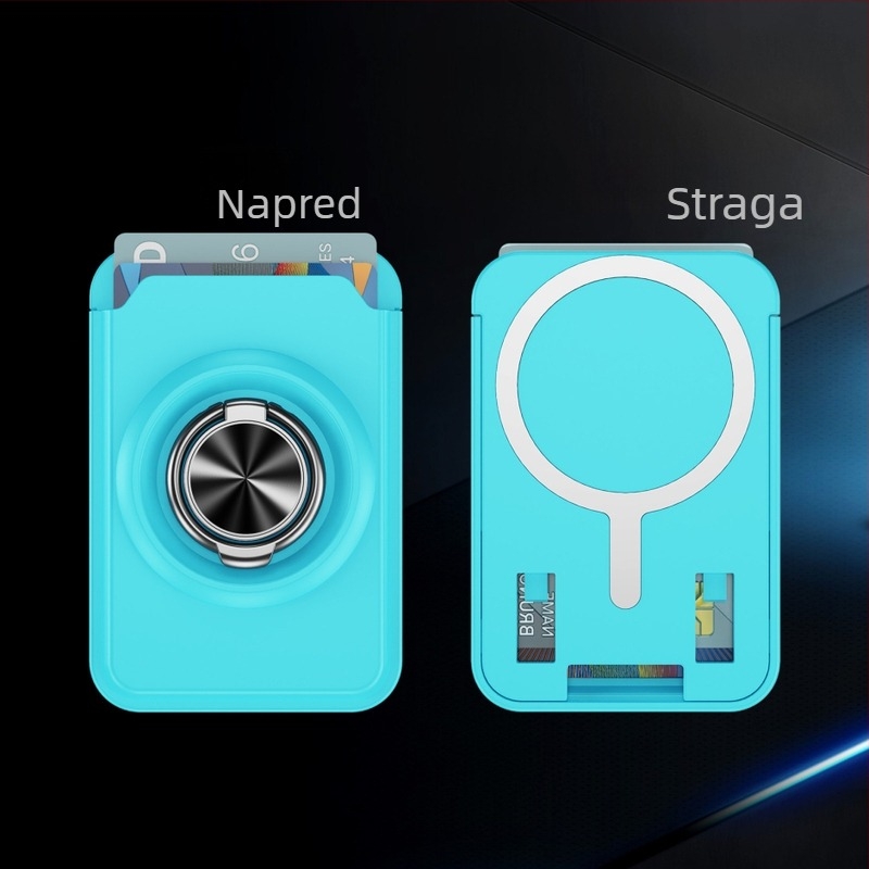 Magnetska držač iPhone sa zaštitom kartice — PC proziran, mat završni premaz, magnet N52, ubrizgano oblikovanje, podrška prilagodbi, kompatibilno s iPhone 12-14