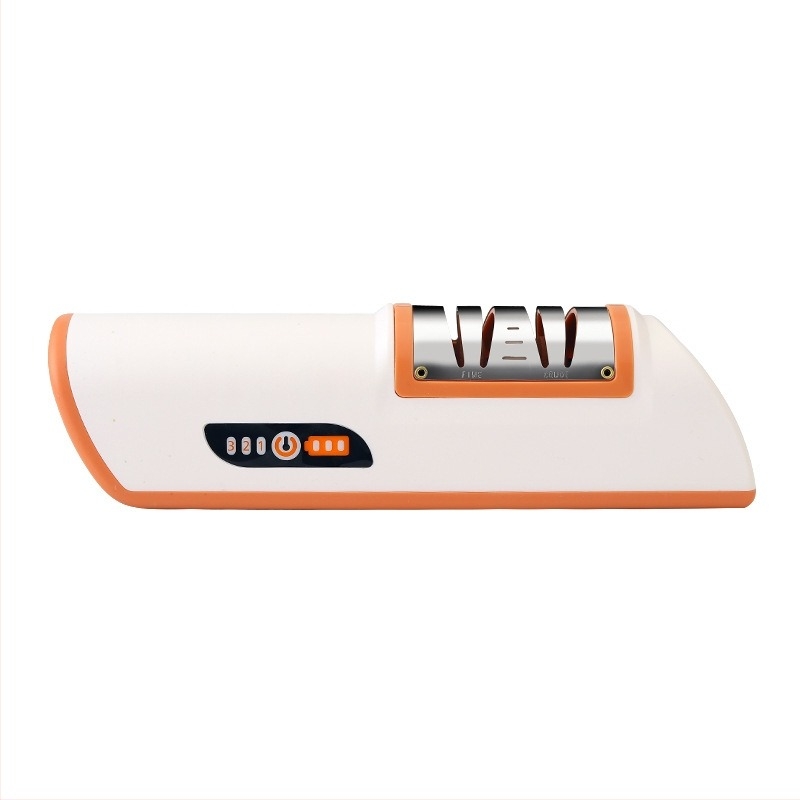 Električni oštrač noževa s ABS kućištem i bazom s usisnom pumpom, kućno brzo oštrenje, kamen za oštrenje noževa, moderni minimalistički dizajn