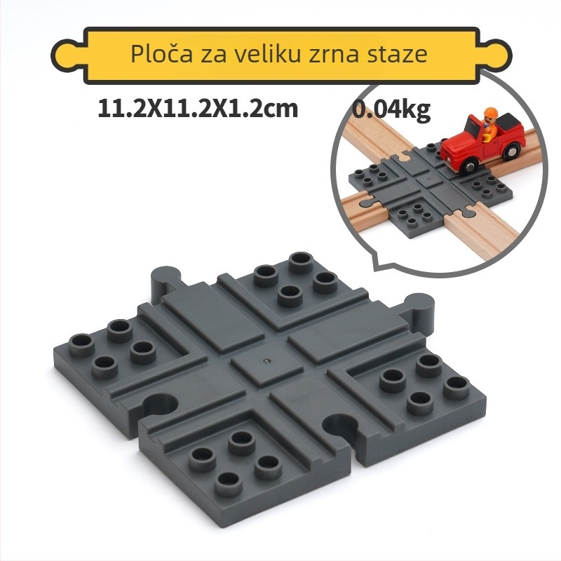 Tongshida Drveni Set Putu Sa Velikim Blokovima i Univerzalnim Konektorima Za Dob 0–3 Godine