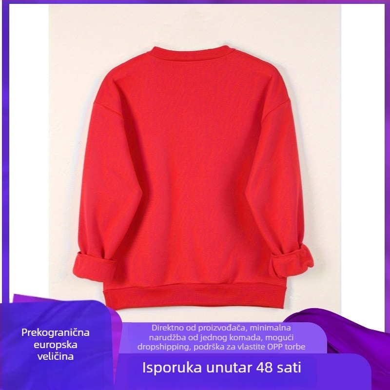 Ženska mikina s grafičkim motivom medicinske sestre, poliester tkanina, dugi rukavi, regularni kroj, okrugli izrez, umjetnički vintage stil, proljeće 2025