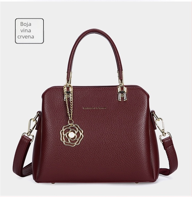 Torbica Tote od PU kože, gradski minimalistički stil, otvaranje zatvaračem, unutarnja džep za telefon i džep sa zatvaračem