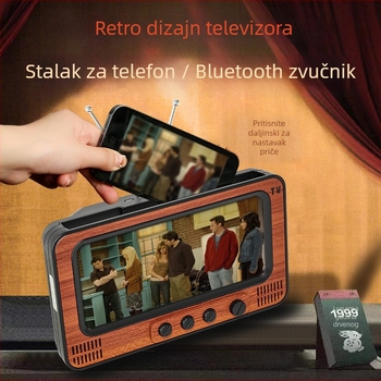 CANGLAI stolni držač za telefon s povećalom zaslona i TV-stilom kućišta, plastično kućište, podržava prilagodbu