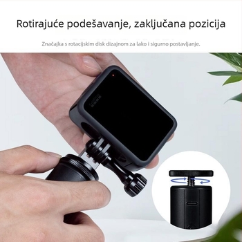 Držač za punjenje od aluminijske legure za Action3 360 sportsku kameru i GoPro11; mobilni prijenos uživo; vanjsko napajanje; šifra proizvoda Aldrjdcfx2al