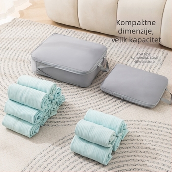 Putna torba QM2024, kubičnog oblika, poliester, višenamjenski organizator za cipele, odjeću i toaletne potrepštine