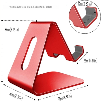 Aluminijski držač za telefon, univerzalni model Z1, stolni i prijenosni, sklopivi metalni držač