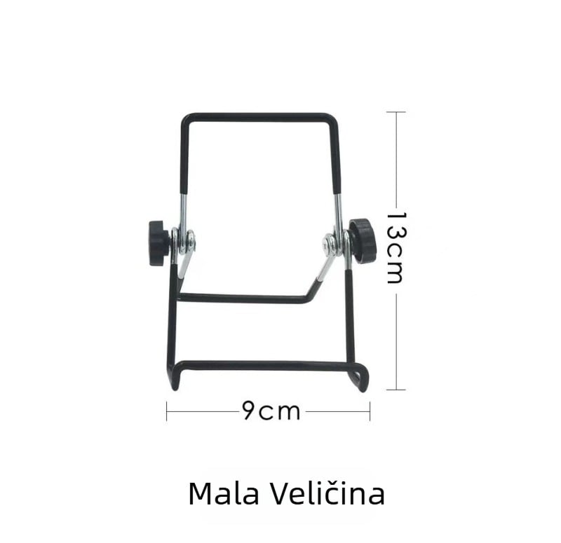 Metalik stolni držač za tablet i telefon, sklopiv, kompatibilan s iPadom, iPhone 1. generacijom, iPhone 3G/3GS i iPod Touch 4. generacije
