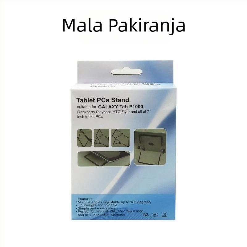 Metalik stolni držač za tablet i telefon, sklopiv, kompatibilan s iPadom, iPhone 1. generacijom, iPhone 3G/3GS i iPod Touch 4. generacije