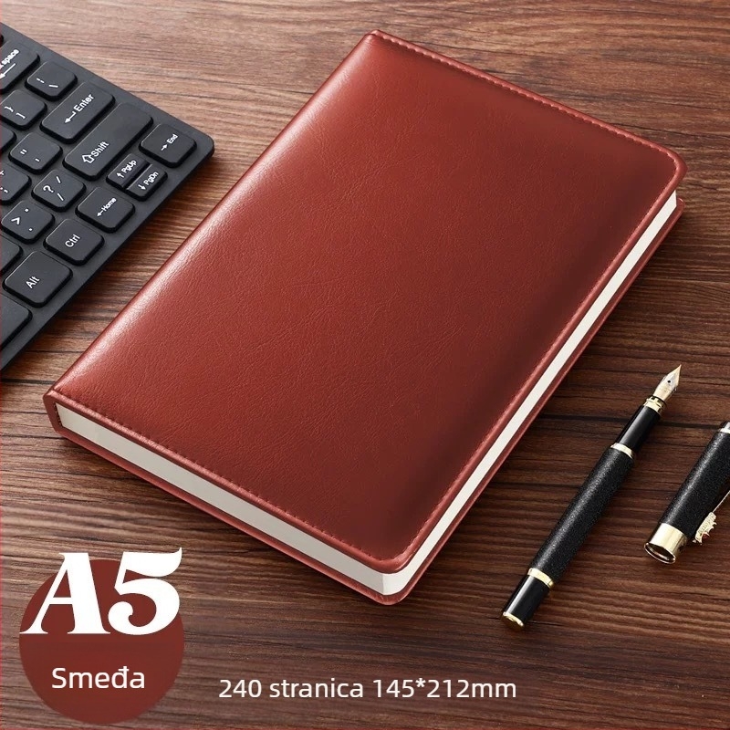 Bilježnica Emma the bunny, PU korica, nitno povezivanje, Dowling papir 80 g, poslovni uredski stil