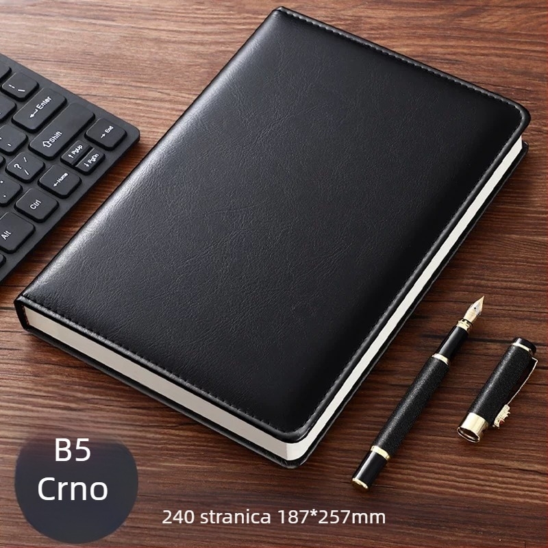 Bilježnica Emma the bunny, PU korica, nitno povezivanje, Dowling papir 80 g, poslovni uredski stil