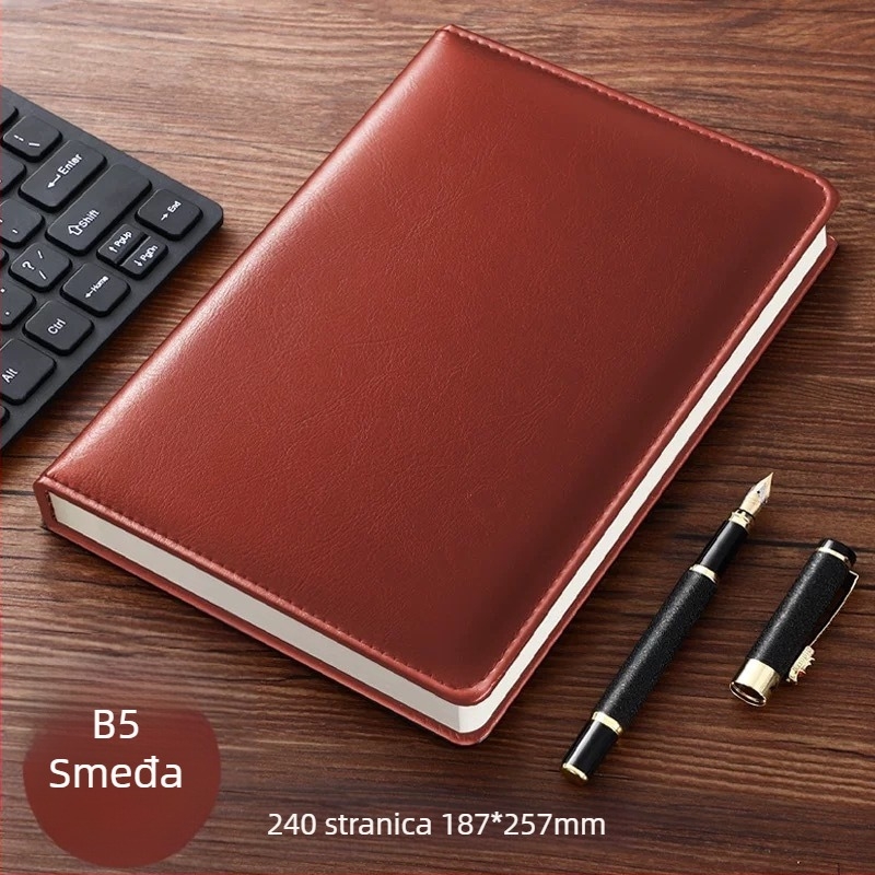 Bilježnica Emma the bunny, PU korica, nitno povezivanje, Dowling papir 80 g, poslovni uredski stil