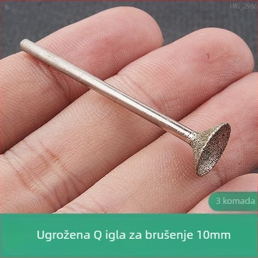 Diamantska glava za brušenje s konkavnim žlijebom za električnu brusilicu; alat za poliranje jadeit kuglica