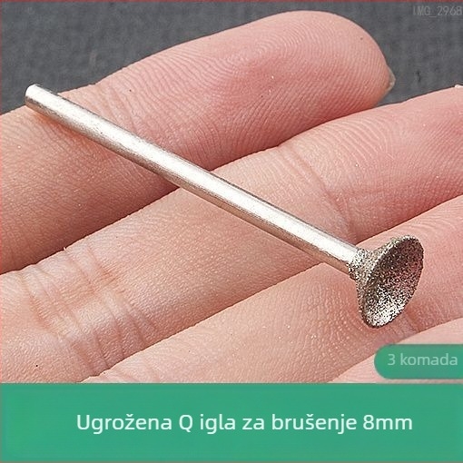 Diamantska glava za brušenje s konkavnim žlijebom za električnu brusilicu; alat za poliranje jadeit kuglica