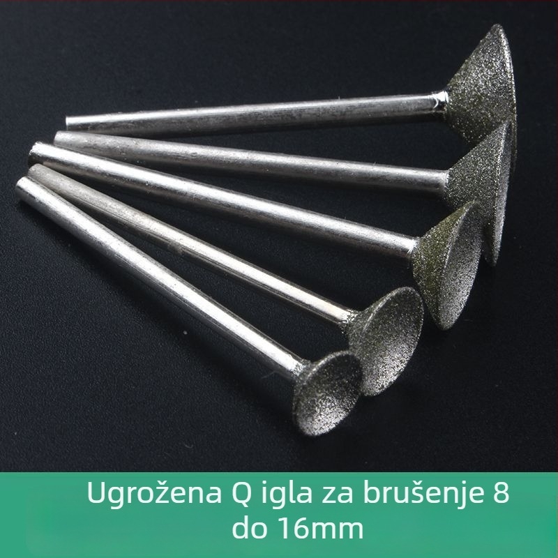 Diamantska glava za brušenje s konkavnim žlijebom za električnu brusilicu; alat za poliranje jadeit kuglica