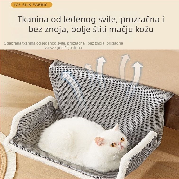 Mačji hamak za prozor - četiri sezone, viseće ležište uz prozor i balkon