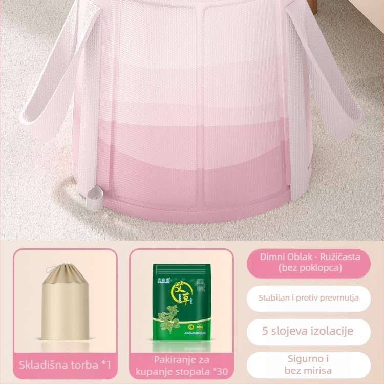 Sklopiva kadica za stopala s visinom do potkoljenice, keramička, nordičkog stila, prijenosna