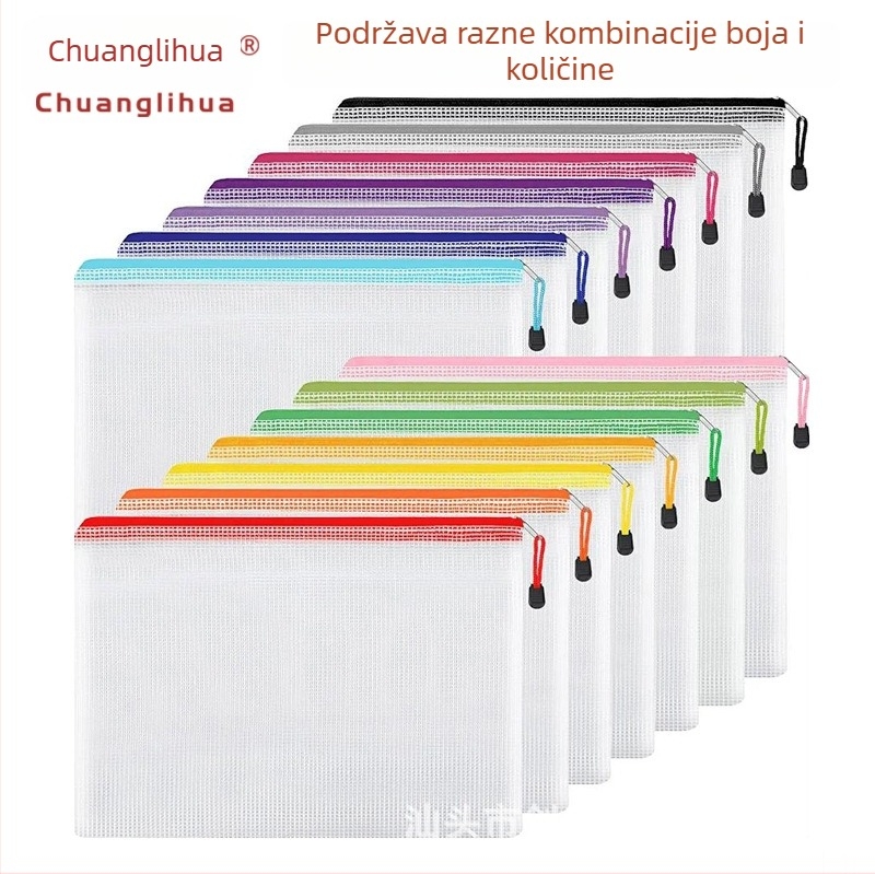 Chuanglihua PVC mrežasta torbica sa zatvaračem i pregradama