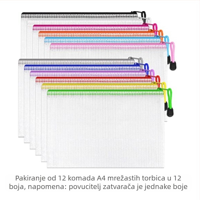 Chuanglihua PVC mrežasta torbica sa zatvaračem i pregradama