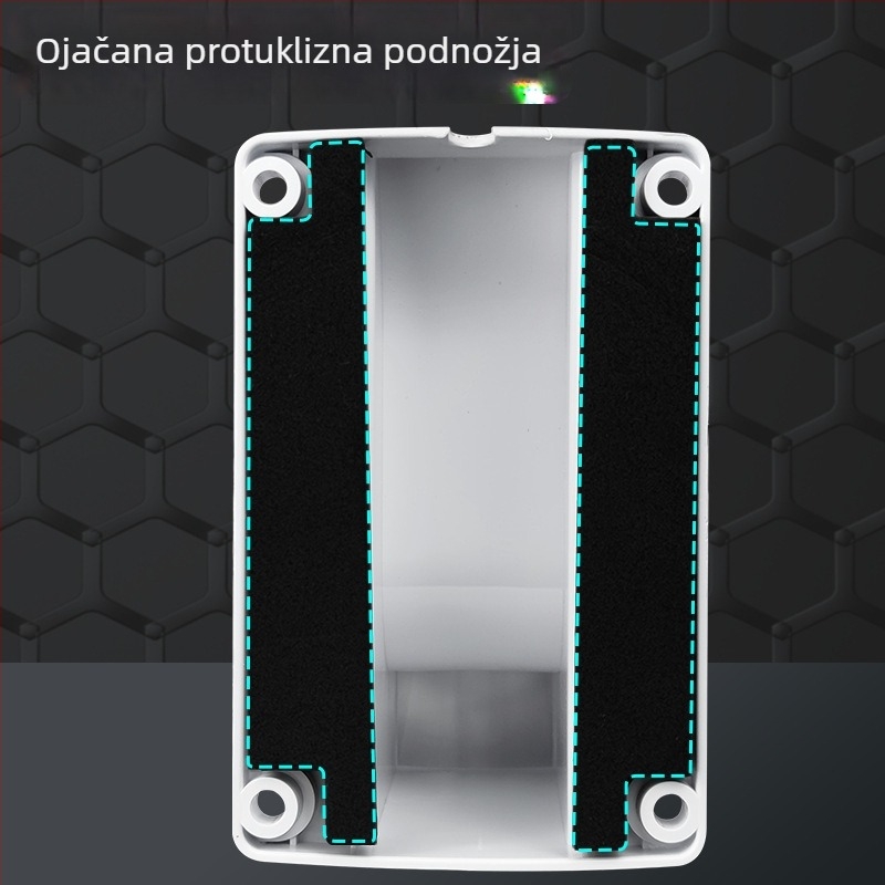 Unutarnji nosač za kameru s kupolom, s ugrađenom kutijom za kabel, plastični