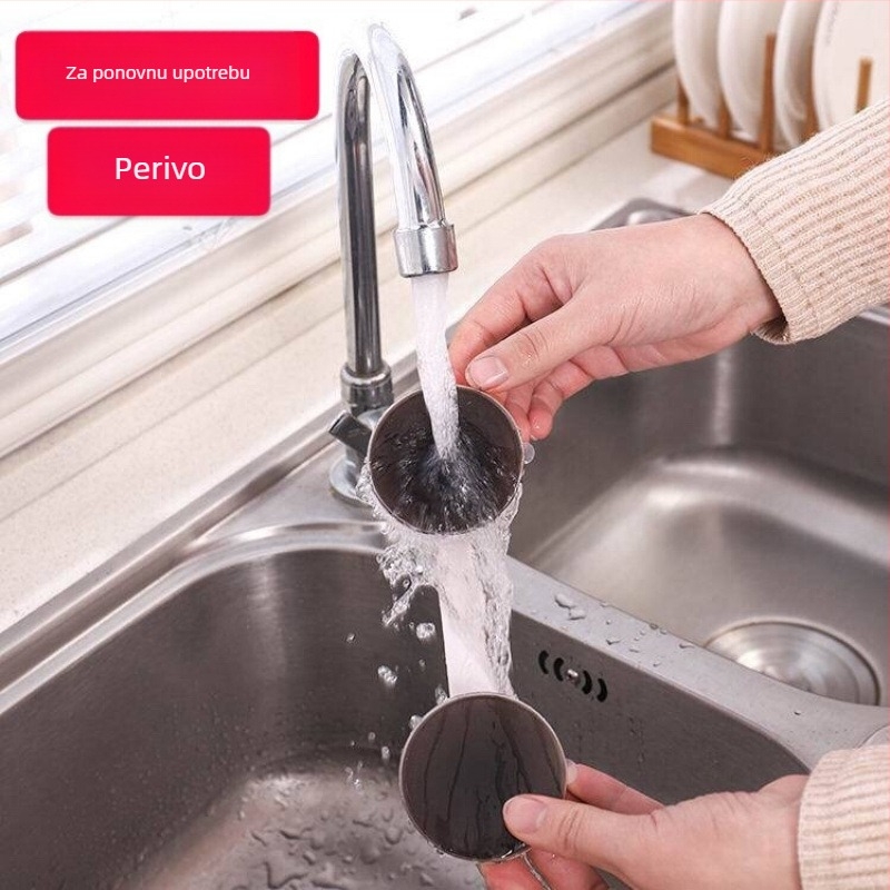 Staklena klika za klizna vrata sa usisnom čašom, bez bušenja, model 020, plastika, moderni minimalistički stil