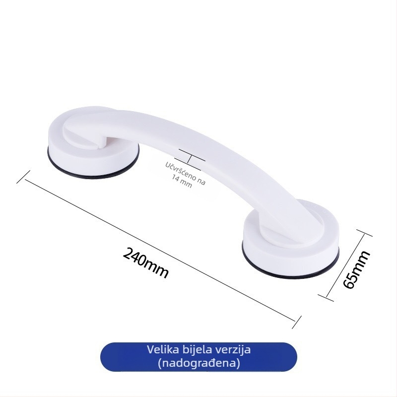 Staklena klika za klizna vrata sa usisnom čašom, bez bušenja, model 020, plastika, moderni minimalistički stil