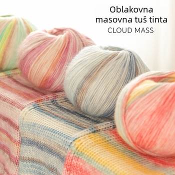 Ručni pleteni šal od mohair vlakana — Semi-Worsted, vlakna u motku, Broj proizvoda 889
