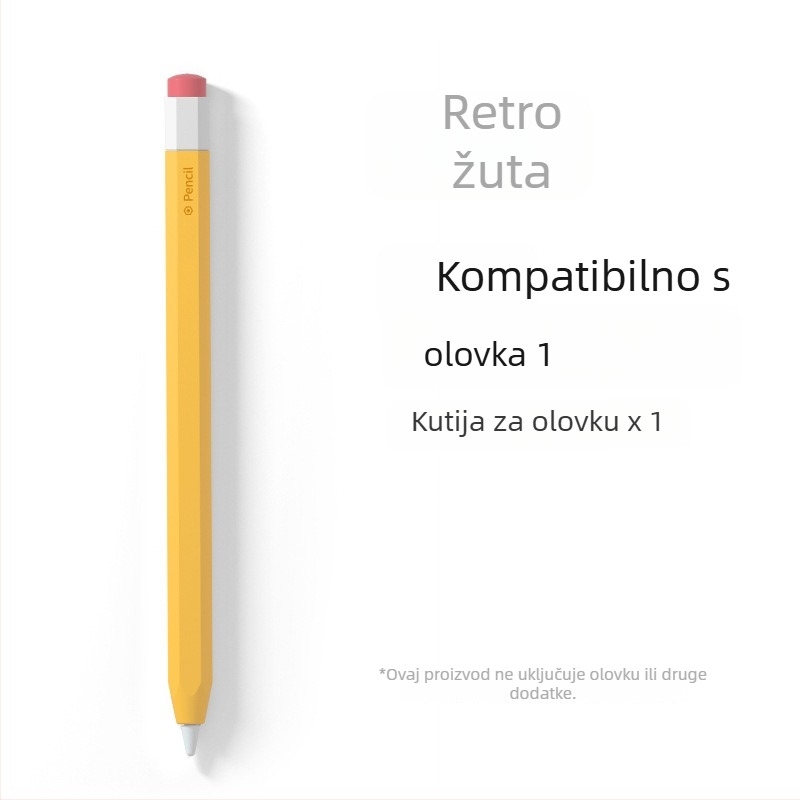 Silikonska zaštitna futrola za Apple Pencil (Gen 1 i Gen 2) - sprječava kotrljanje, otporna na padove, protuklizna