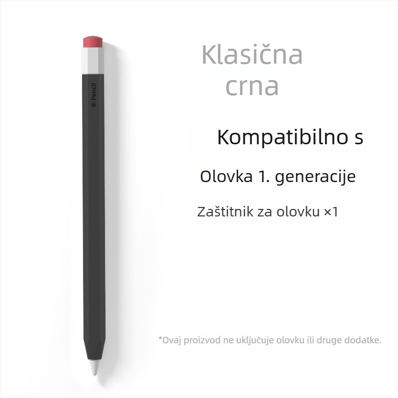 Silikonska zaštitna futrola za Apple Pencil (Gen 1 i Gen 2) - sprječava kotrljanje, otporna na padove, protuklizna