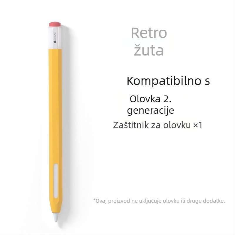 Silikonska zaštitna futrola za Apple Pencil (Gen 1 i Gen 2) - sprječava kotrljanje, otporna na padove, protuklizna