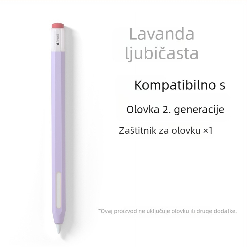 Silikonska zaštitna futrola za Apple Pencil (Gen 1 i Gen 2) - sprječava kotrljanje, otporna na padove, protuklizna