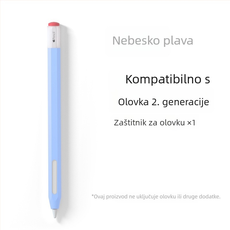 Silikonska zaštitna futrola za Apple Pencil (Gen 1 i Gen 2) - sprječava kotrljanje, otporna na padove, protuklizna