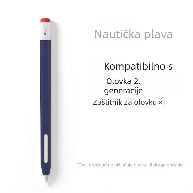 Silikonska zaštitna futrola za Apple Pencil (Gen 1 i Gen 2) - sprječava kotrljanje, otporna na padove, protuklizna