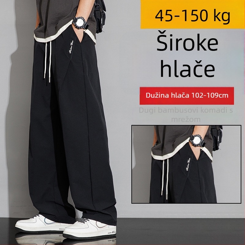 Casual široke hlače s flis podstavom, srednje visine struka, bez pojasa, za jesen