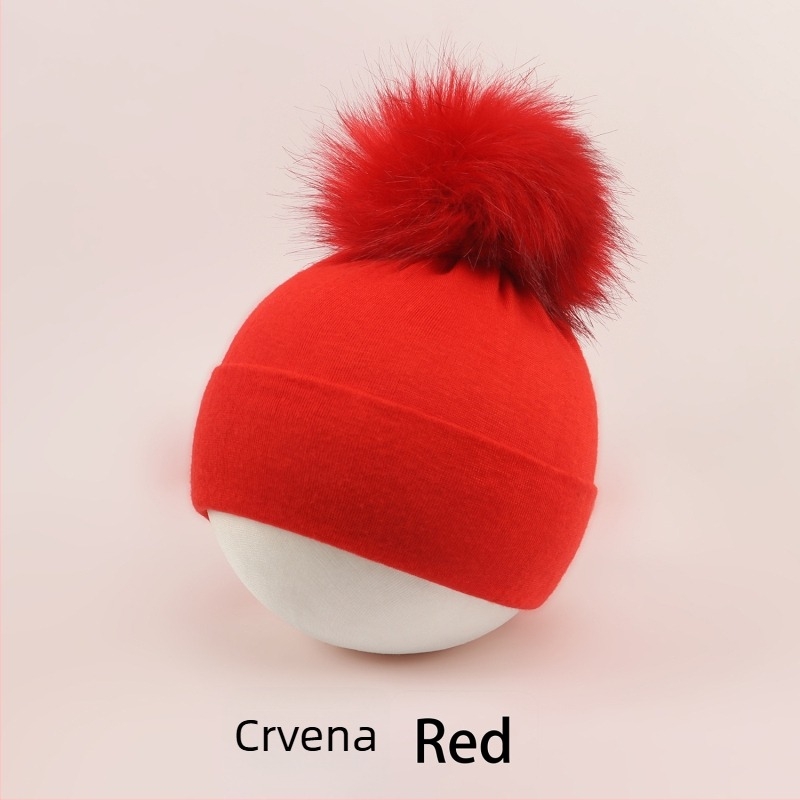 Pulover kapa za bebe s kupolastim vrhom i rubom za uši, topla i otporna na vjetar, za djecu od 0 do 2 godine