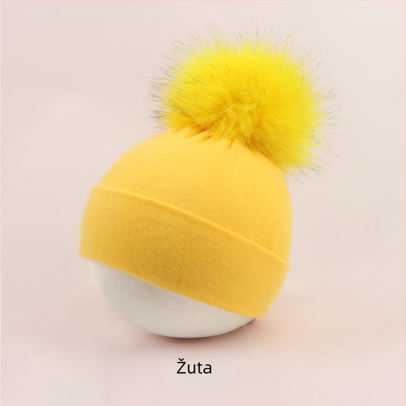 Pulover kapa za bebe s kupolastim vrhom i rubom za uši, topla i otporna na vjetar, za djecu od 0 do 2 godine