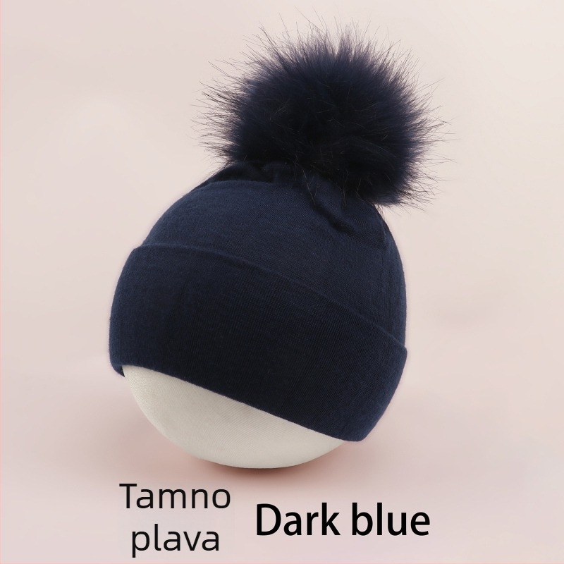 Pulover kapa za bebe s kupolastim vrhom i rubom za uši, topla i otporna na vjetar, za djecu od 0 do 2 godine